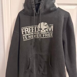 Independent Men's Grey and Black Hoodie